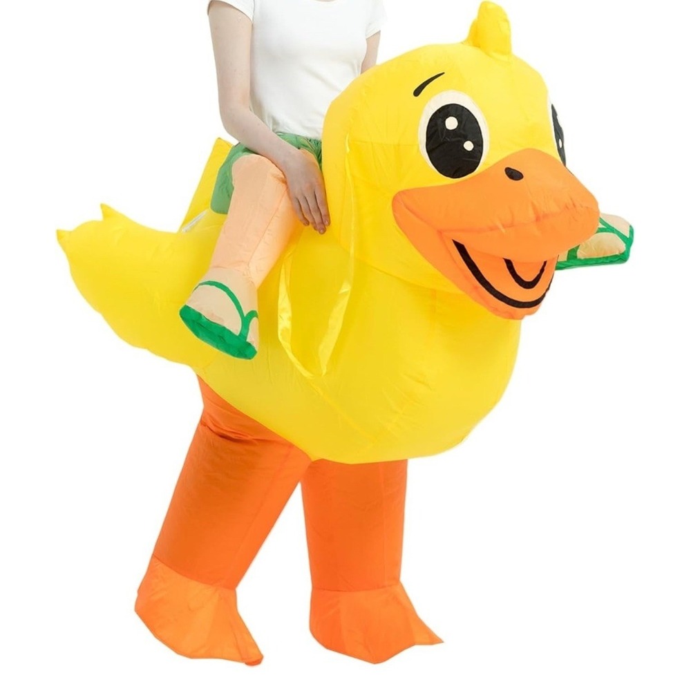 Adult Ride On‎ Duck Costume 63" Battery Air Pump Included